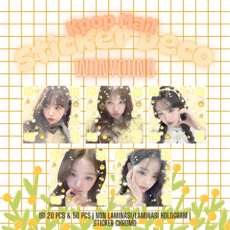 

KPOP MAIL STICKER DECO LAMINASI HOLOGRAM FREEBIES PACKING SELLKOR