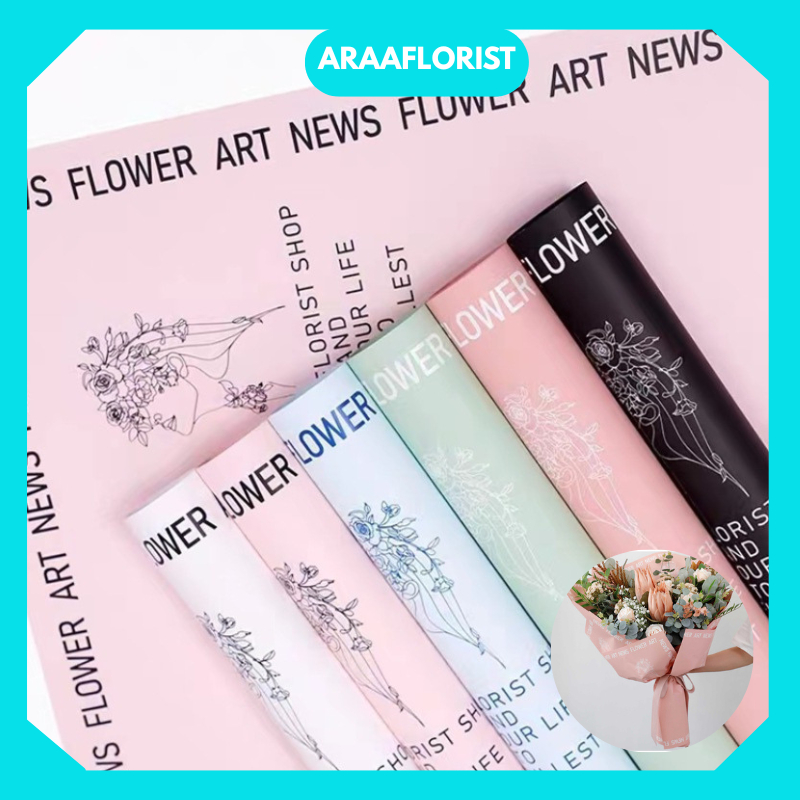 

KB112 Flower Wrapping Cellophane Paper Waterproof Kertas Buket Bunga