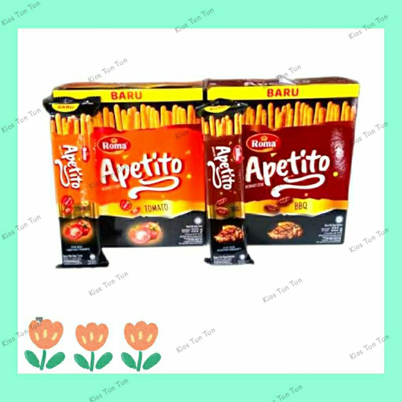 

Roma Apetito stick biscuit crunchy pack 150 gr ( 10 pcs x 15 gr)