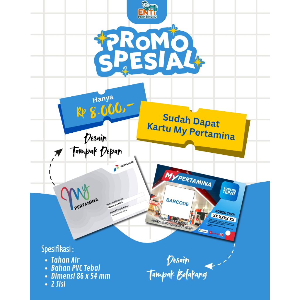 

Kartu My Pertamina Bahan PVC Tebal Sehari Pasti Jadi Buruan di Checkout