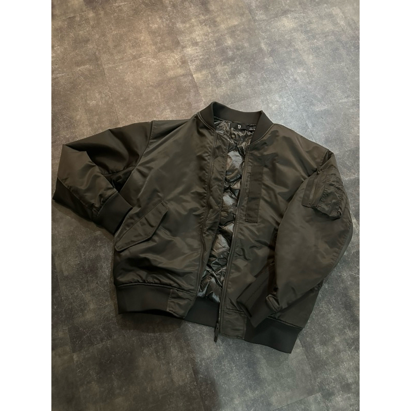 Jaket bomber uniqlo jil sander bulang uniqlo +j