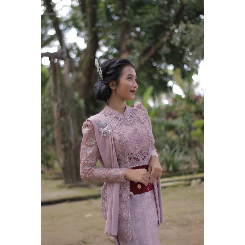 Kebaya kutubaru modern rosegold