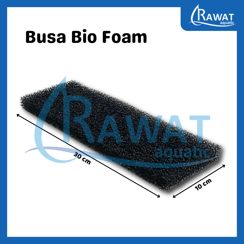 Busa Kapas Filter Hitam Biofoam Bio Foam Media Filter Aquarium Kolam Ikan