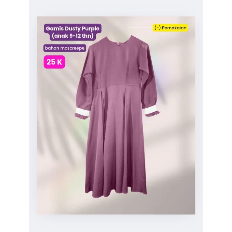 Gamis Dusty Purple