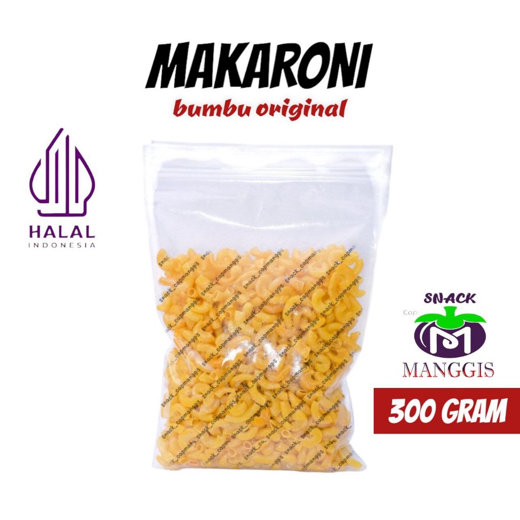 

Makaroni 300 Gram Bumbu Original / Makaroni Bumbu Original / MANGGISRAYA / Gurih Nikmat Khas Citapen Tasik