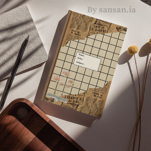 [ Isi 8 Lembar ] Sampul buku aesthetic vintage Sampul buku tulis vintage Sampul buku Sampul buku big