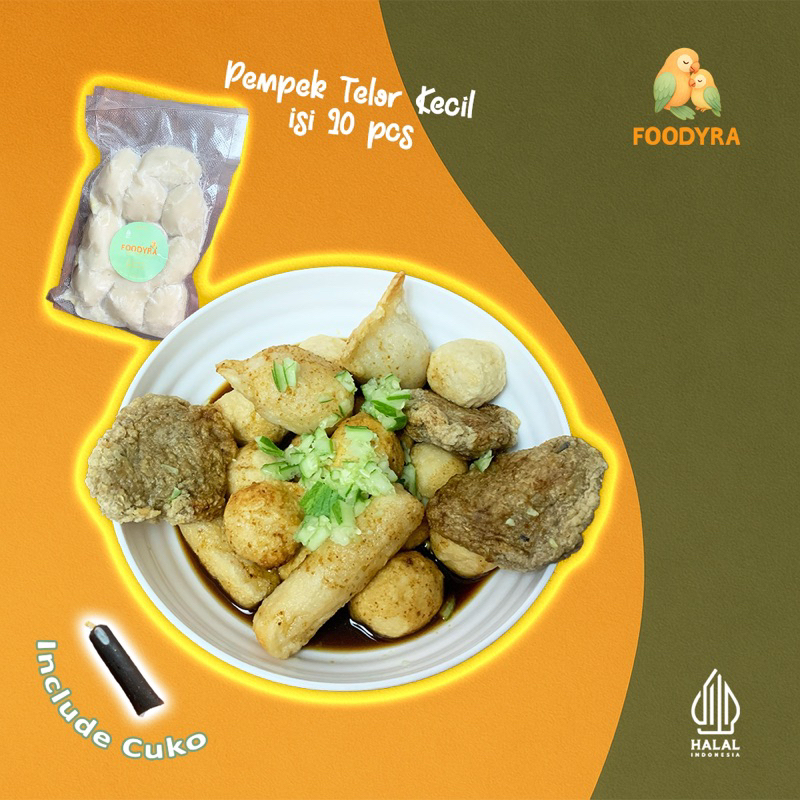 

Pempek Foodyra - ASLI Palembang Pempek Telor Kecil isi 10