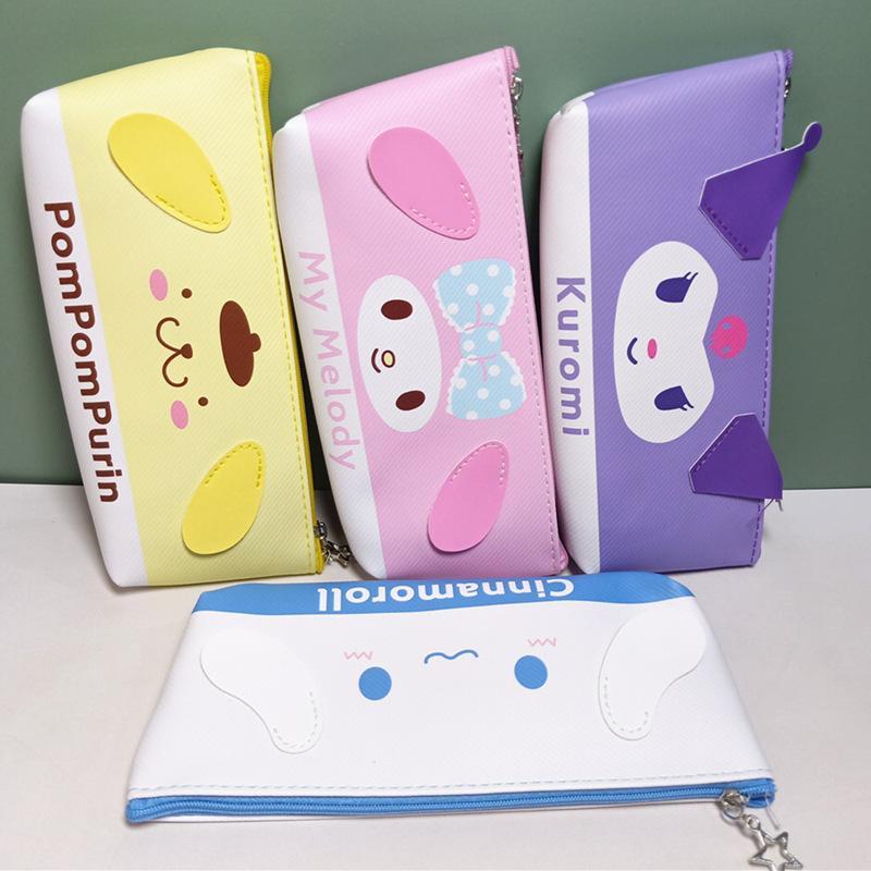 

Pouch Tempat Pensil Serbaguna Sanrio – Kuromi Melody Purin Hello Kitty | Bisa untuk Make Up & Alat Tulis