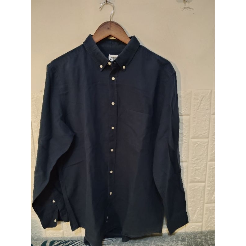 Preloved Baju kemeja pria Zara lengan panjang