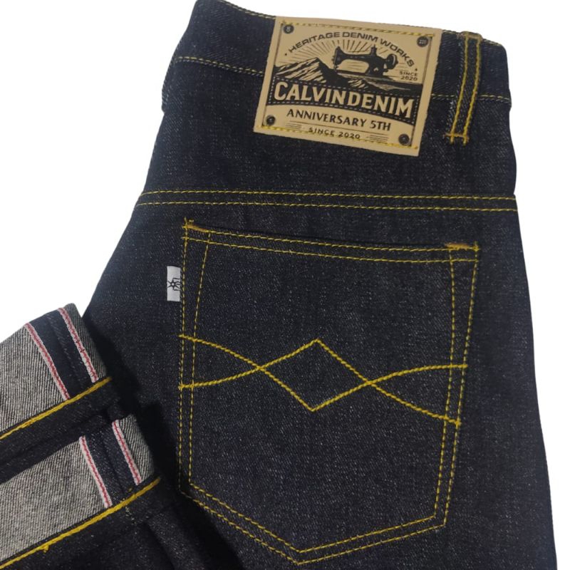 Celana Jeans Denim Selvedge salvage 16 oz