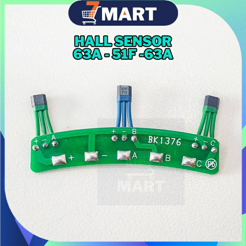 Modul Hall Sensor Dinamo Motor BLDC Sepeda Listrik Motor Listrik Skuter Listrik 63A 51F Universal Ha