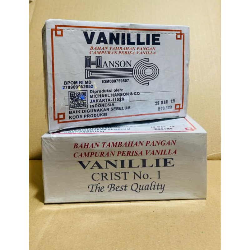 

100 Sachet Vanillie Bubuk 2gr Merk HANSON/Vaneli Bubuk/Vanillie Bubuk Kristal