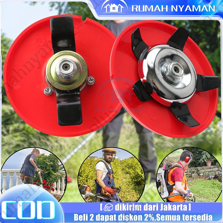 55LANGSUNG ATC matun Double Blade padi mesin potong rumput alat penyiang gulma alat matun padi mesin