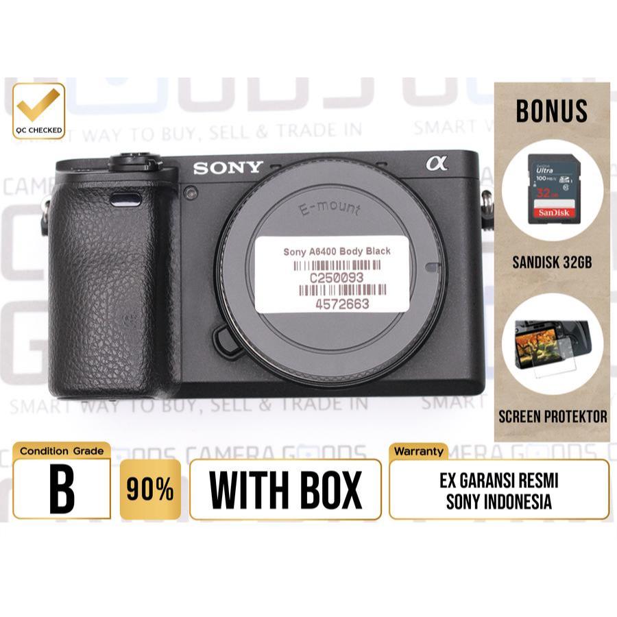 Sony Alpha A6400 Body Only APSC Camera - Grade B - C250093 Kamera Profesional Digital Mirrorless Use