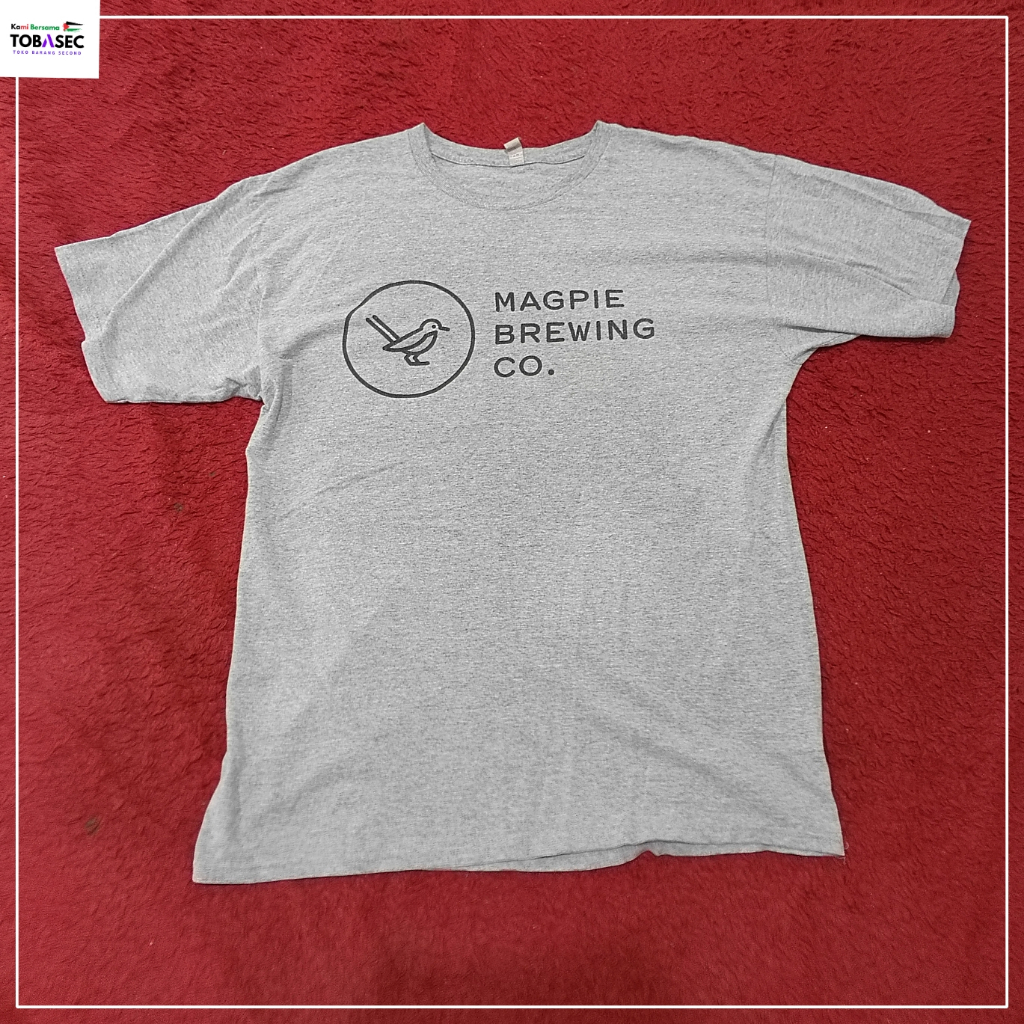 Kaos Baju Tshirt Katun Alstyle Apparel and Activewear AAA Warna Abu Size L ke XL