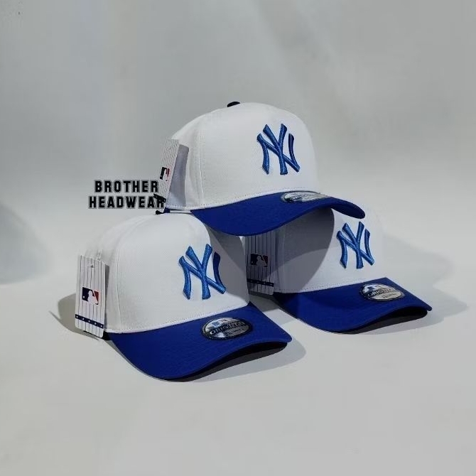 Topi premium Putih Biru New York NY Biru Unisex MLB Club