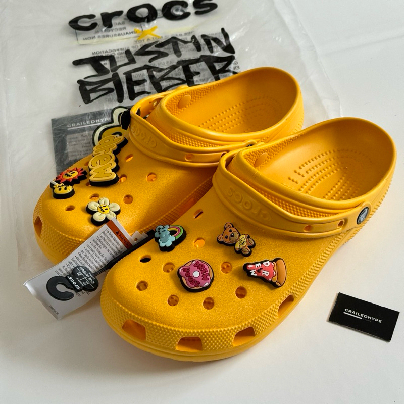 Crocs Classic Clog x Drew Justin Bieber Yellow (100% Original Resmi)