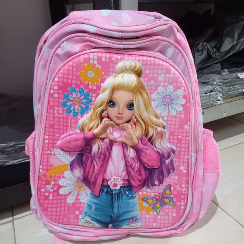 [ RANSEL BARBE HSD ] ransel anak import motif barbe pink toko tas samarinda jual tas sekolah anak im