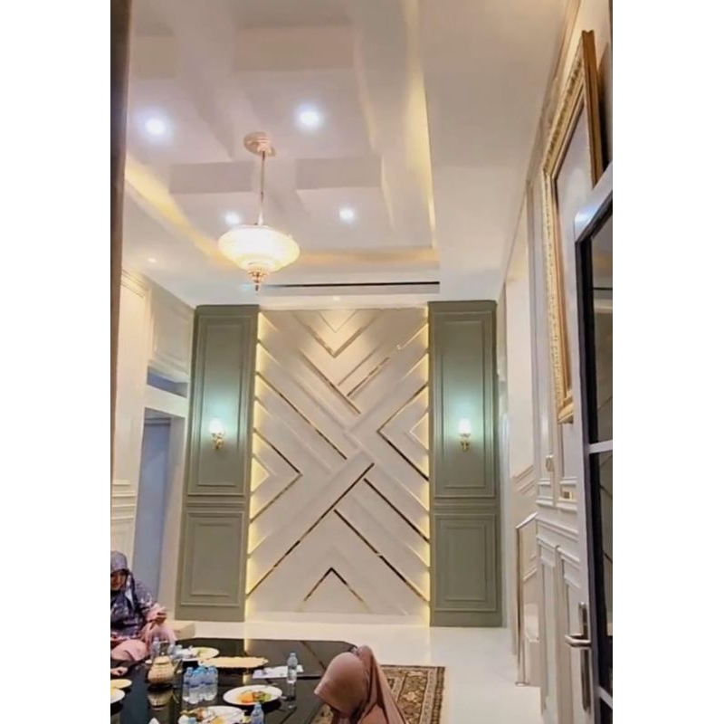 JASA PASANG INTERIOR DINDING WALL MOULDING