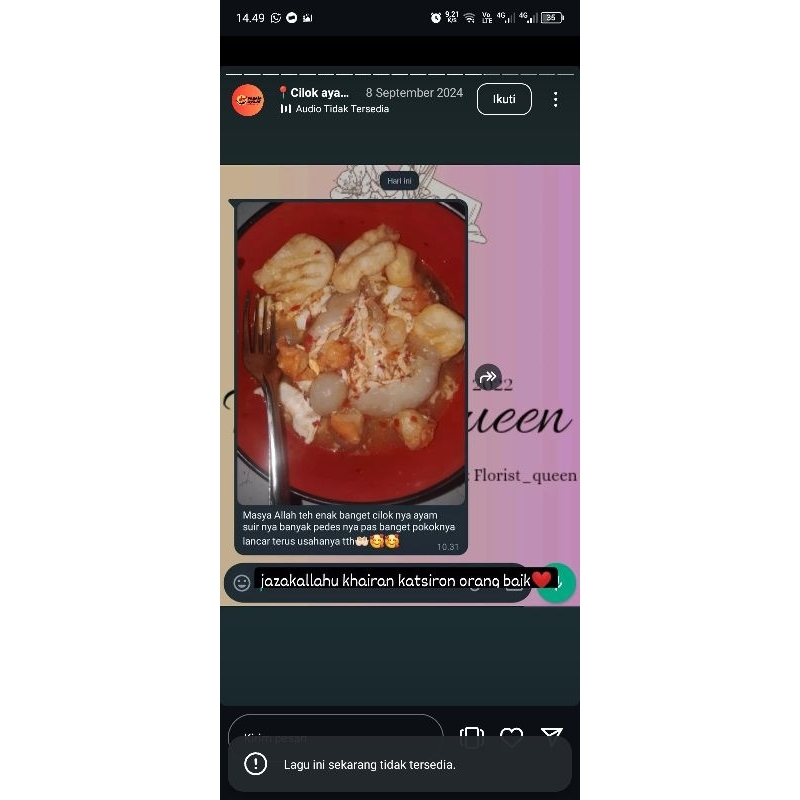 

Baso Aci/Cilok jumbo isi ayam
