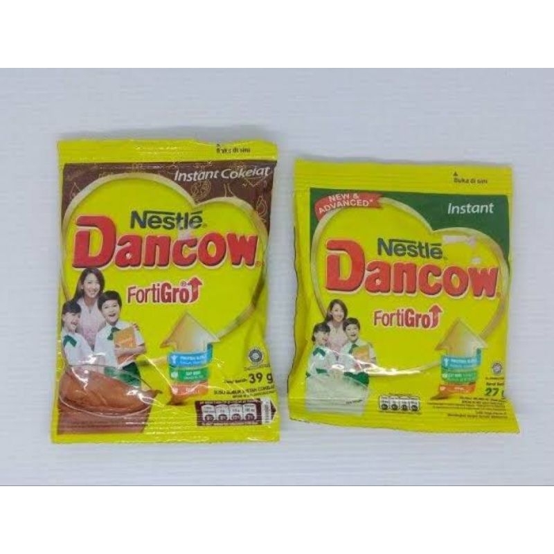 

susu dancow coklat/putih 1 sachet