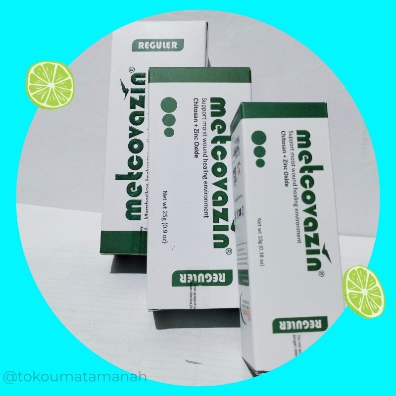 BEST SELLER  METCOVAZIN REGULER Cream Metcovazin 10gr,25g dan 50 gr salep perawatan luka diabetes Ga