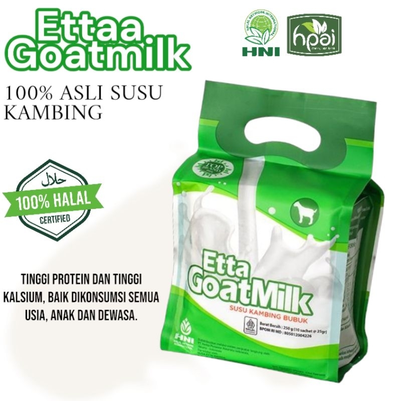 

Ettaa Goatmilk Asli susu kambing Original HNI