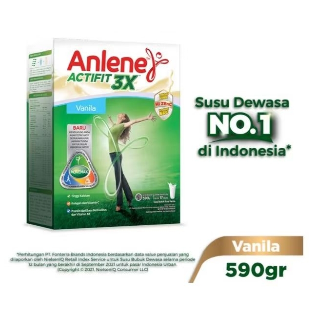 

Anlene Actifit Susu Bubuk Vanila 590 g