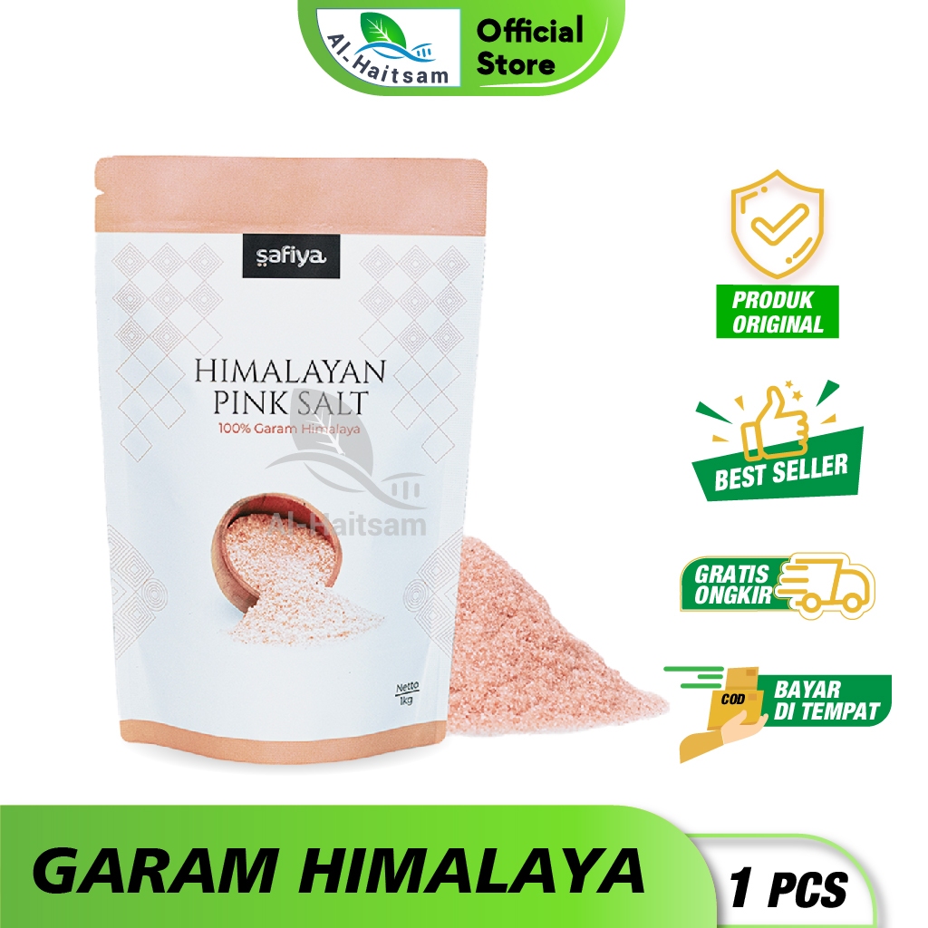 

Safiya Garam Himalaya Salt 1 Kg / 500 gr dan 250 gr dan 110 gr / Himalaya Pink Salt