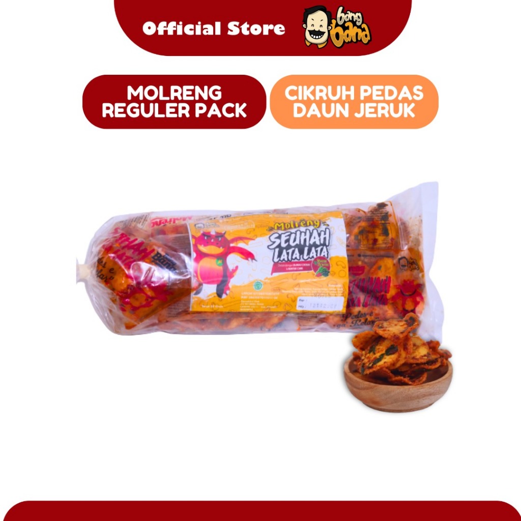 

Keripik Molreng Kripik Molreng Cikruh Moring SeuhahLataLata Bang Bana Cikruh Pedas Daun Jeruk Kemasan Pack