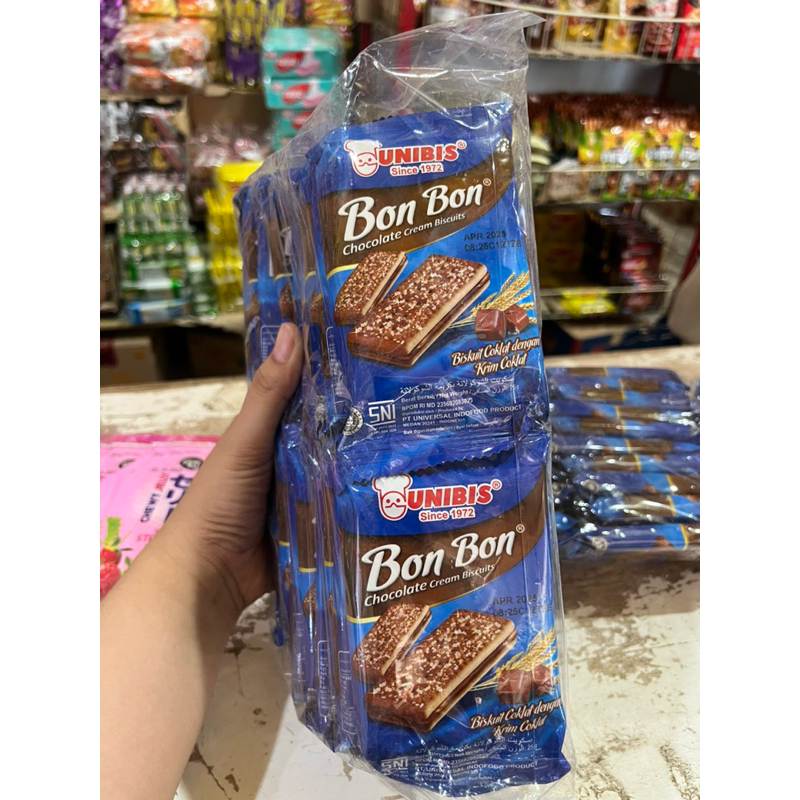 

Biskuit Bon Bon Cokelat Unibis Sachet isi 20pcs