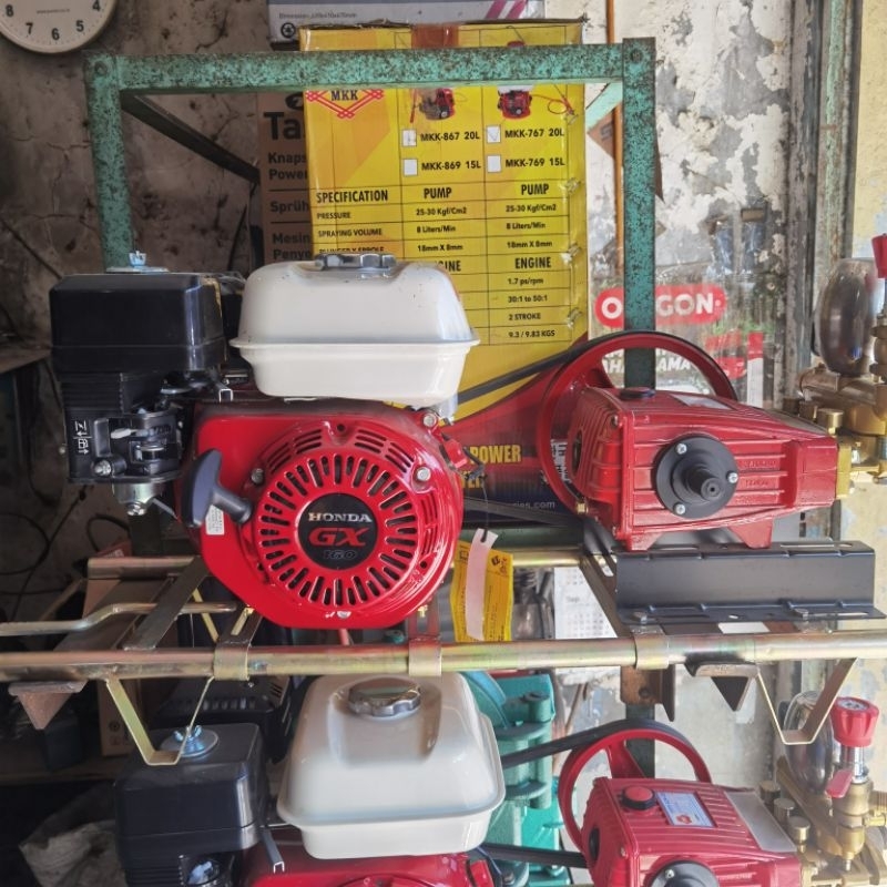 paket mesin cuci steam Engine Honda GX 160  SANCHIN SCN 30 PAKET SELANG STICK