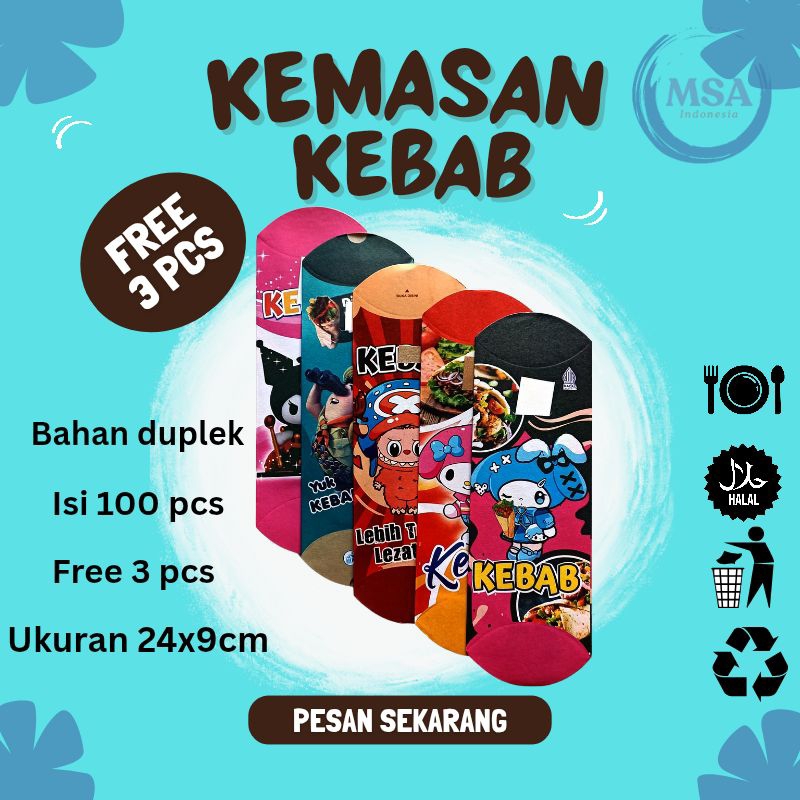 Kemasan kebab  Packaging kebab  Box kebab  Wadah kebab  Bungkus kebab  Desain kemasan kebab  Kemasan