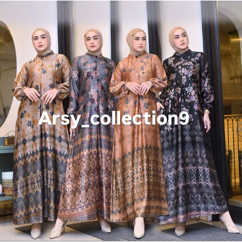 Gamis Motif Terbaru Bahan Silk Premium//Model Model Pesta Kekinian