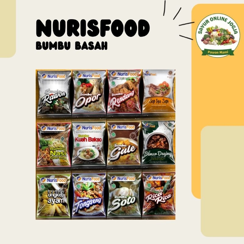 

Nurisfood bumbu basah - PAWON MAMI SAYUR ONLINE JOGJA
