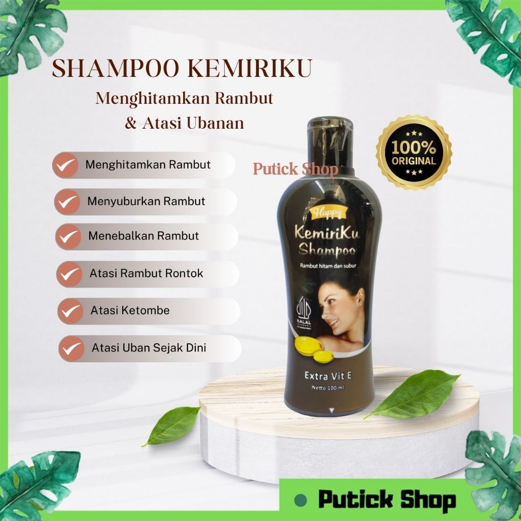 Shampo Kemiri Penumbuh Rambut Rontok Penumbuh Rambut Cepat Penghitam Rambut Shampo Anti Ketombe