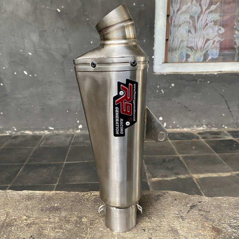 Knalpot silencer r9 dominant inlet 50mm