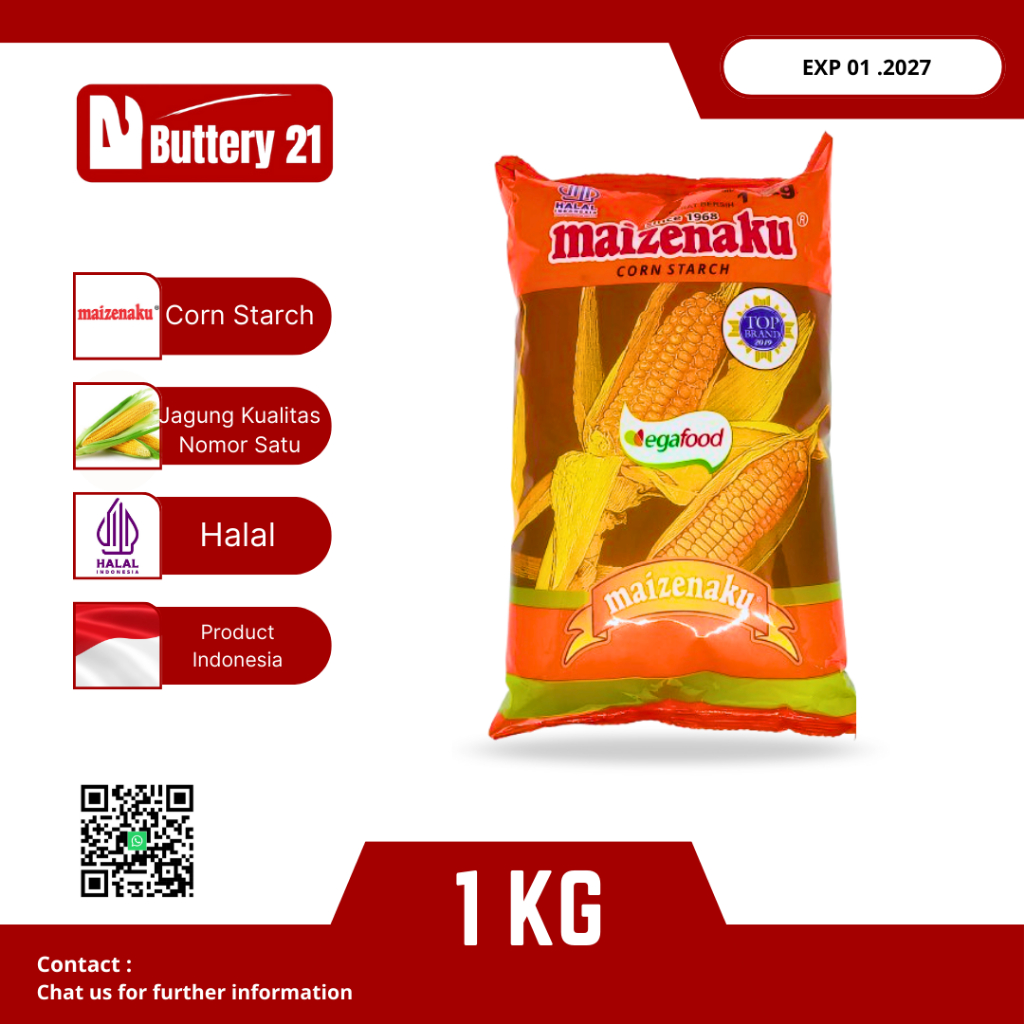 

EGA FOOD TEPUNG MAIZENAKU 1 KG / TEPUNG MAIZENA CORN STRACH