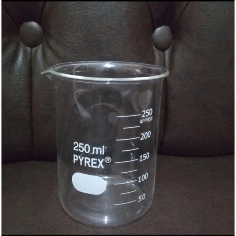gelas beaker/gelas kimia 250 ml pyrex