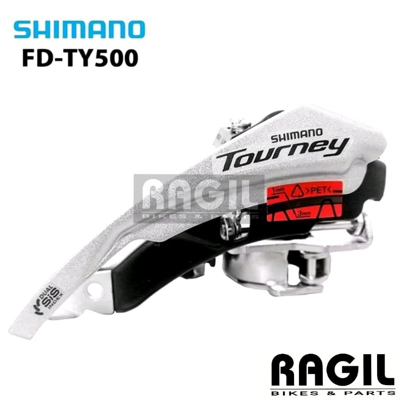 FD SHIMANO TOURNEY TY500 3 SPEED TARIKAN ATAS FRONT DERAILLEUR PEMINDAH GIGI GIR GEAR DEPAN CRANK SE
