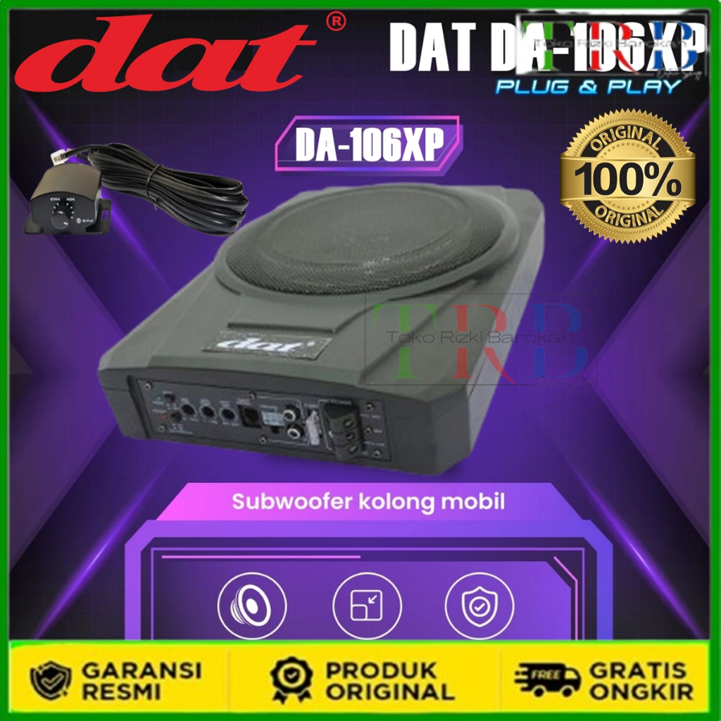 [BISA COD]Subwoofer Kolong DAT DA-106XP Speaker Kolong Slim Underseat Subwoofer 10" Inch 400Watt