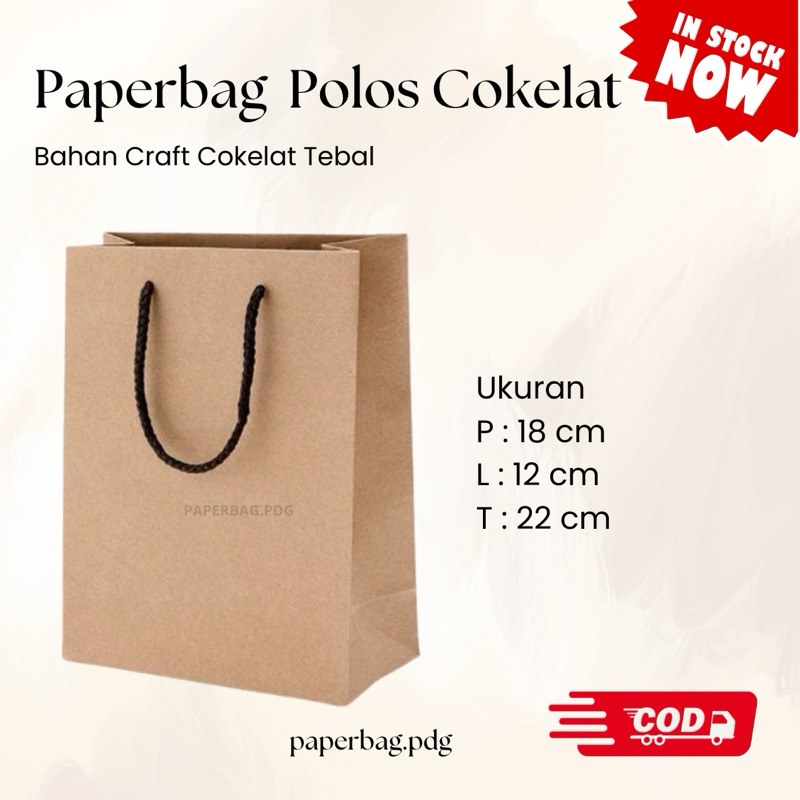 

Paperbag Coklat Polos besar Uk. 22x12x18 cm | READY STOCK | Paperbag Produk | Paperbag Ulangtahun | Paperbag Toko | Souvenir Pernikahan | Paperbag Kue | Paperbag Kado | Paperbag Unik Murah | Paperbag Sumbar