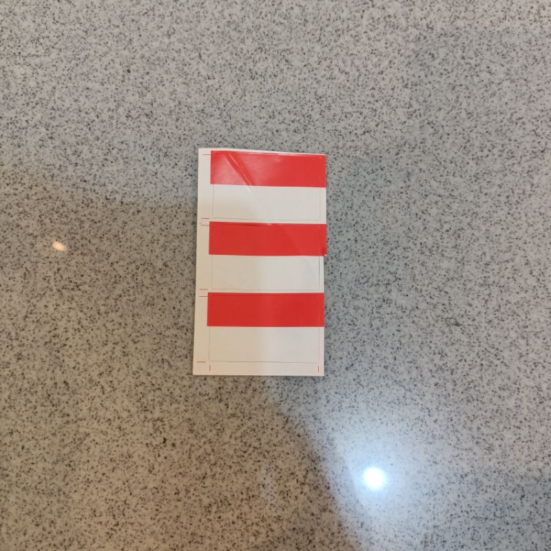 

Hiasan sticker stiker pipi bendera merah putih 17 Agustus Dirgahayu RI