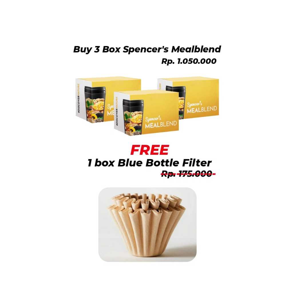

Paket Spencer's Mealblend x Blue Bottle Filter
