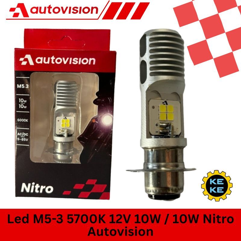 Lampu LED M5-3 5700K 12V 10W/10W Nitro Autovision