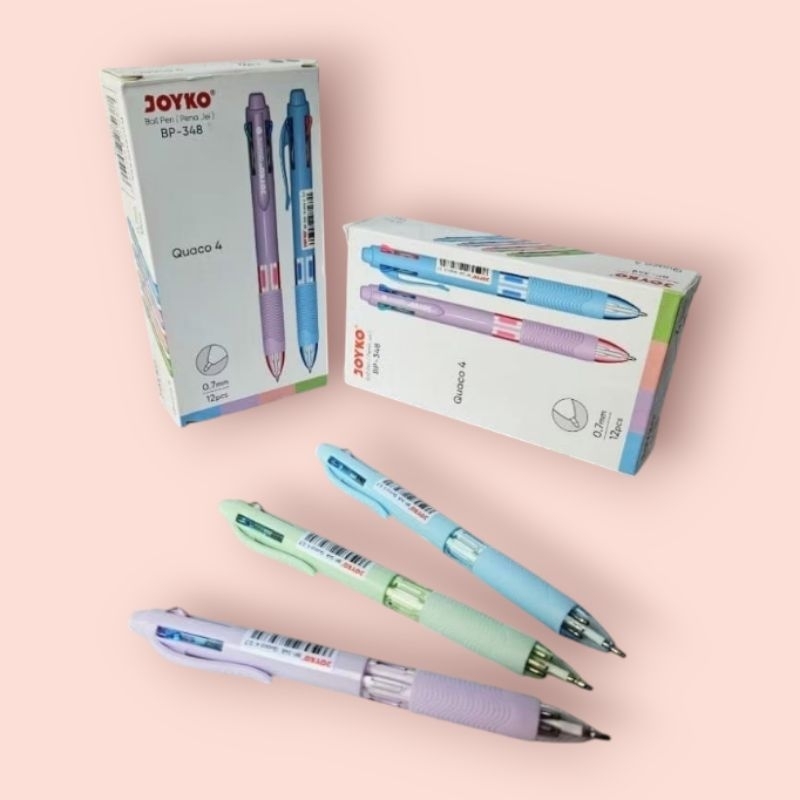 

pulpen pena 4 warna joyko BP -348 Quaco 4 0,7 Mm