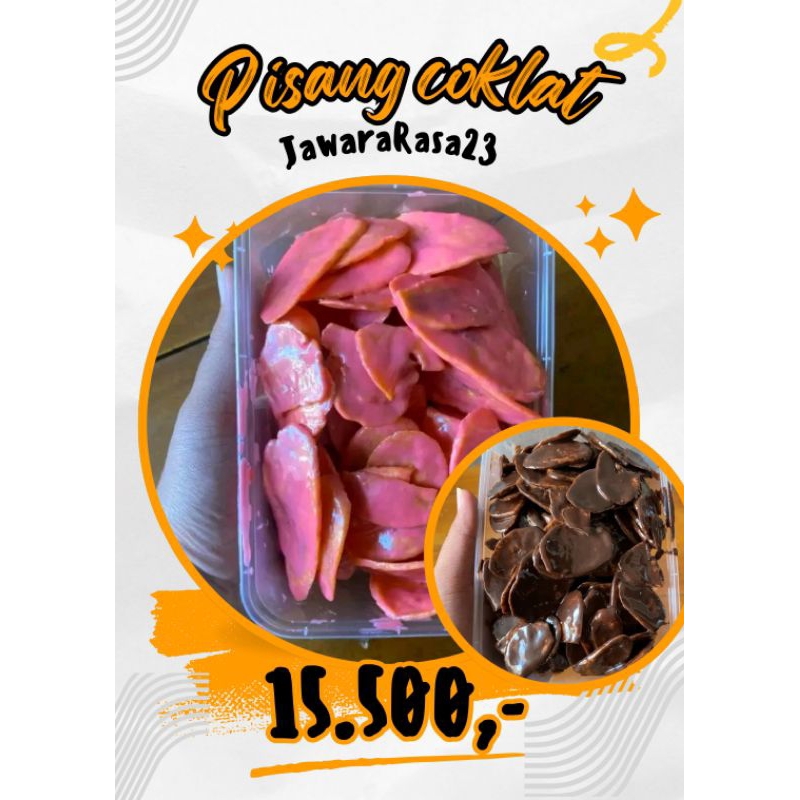 

cemilan manis | kripik pisang taburan cokelat lumer dengan 3 rasa