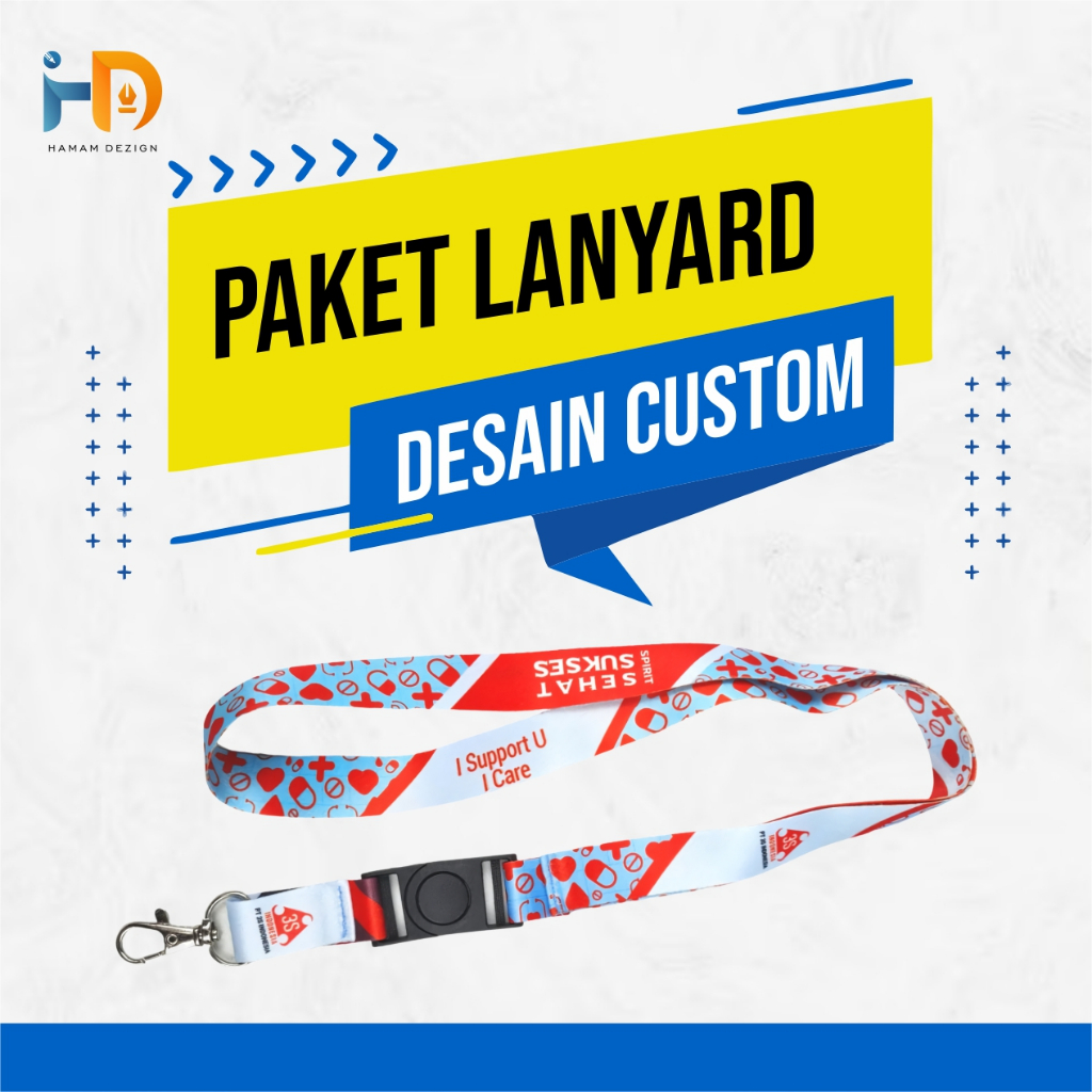 

PAKET TALI LANYARD 2CM CUSTOM + ID CARD ANTI LUNTUR