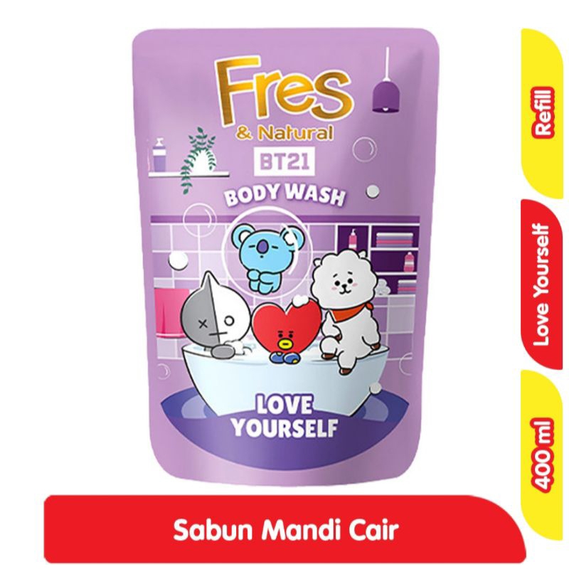 Sabun mandi cair fres 400 ml / sabun mandi BTS / Sabun cair