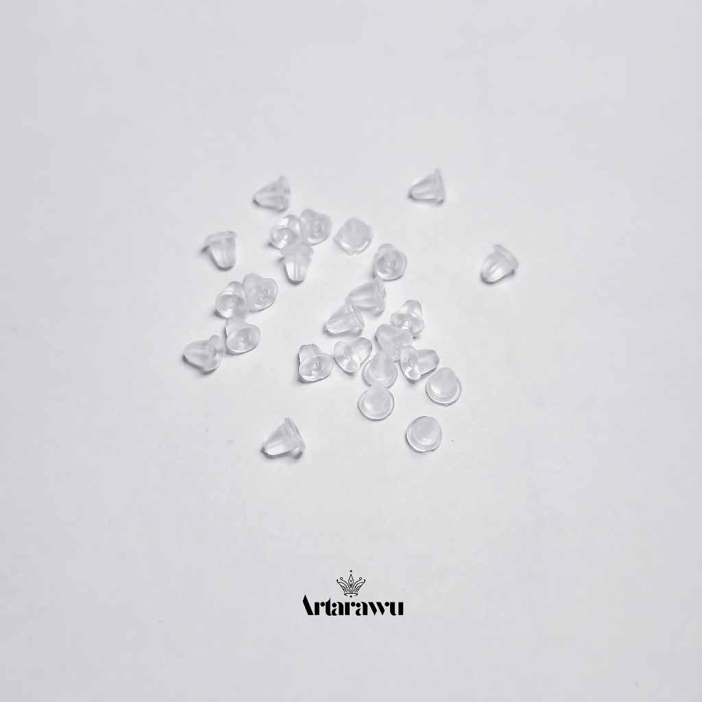 Stopper anting / bantalan anting karet /penahan anting tusuk / pantat anting